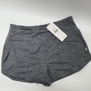 Feat Womens BlanketBlend Move Shorts‎ Heather Gray Medium Athletic Workout Gym